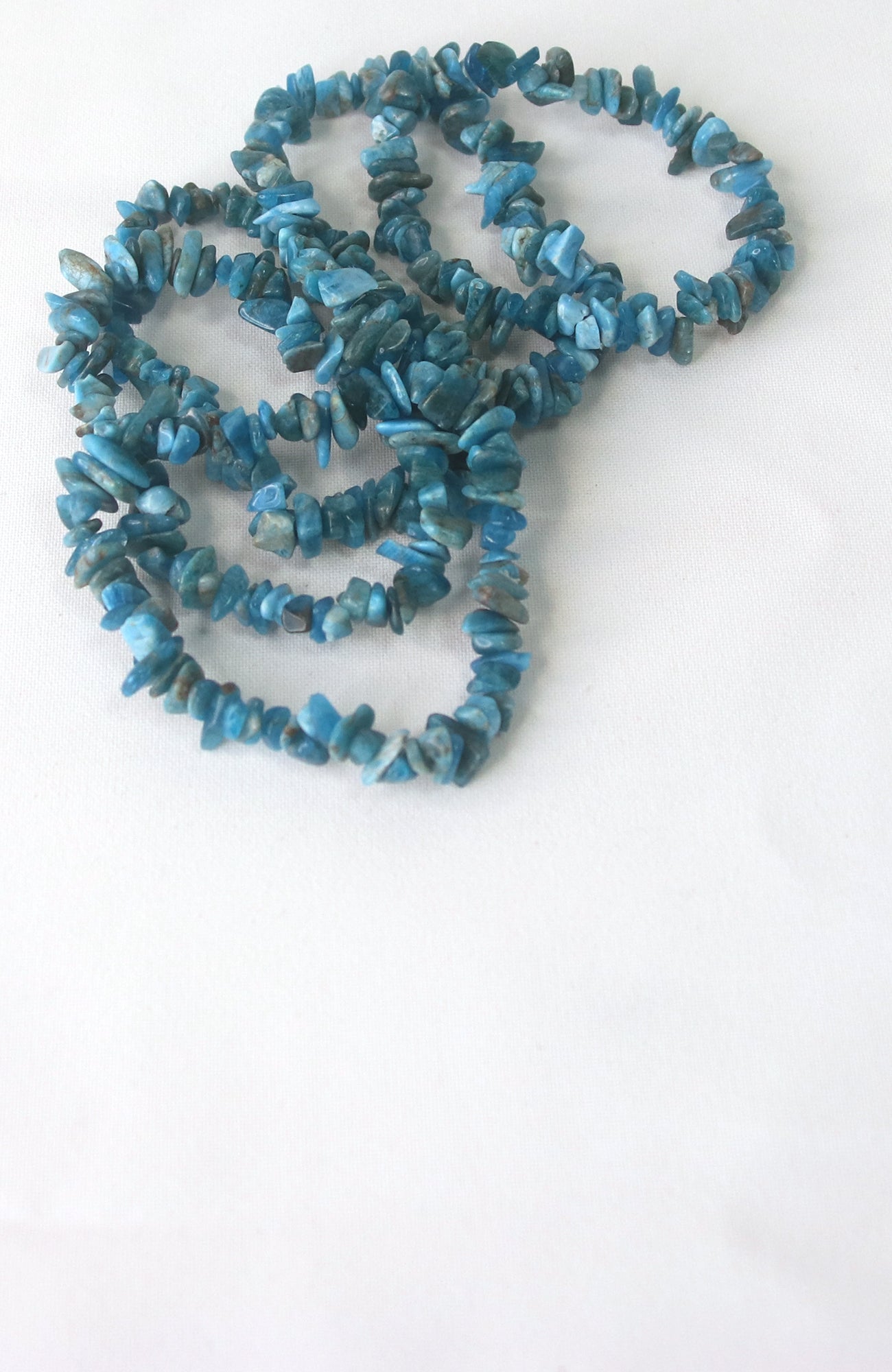 Blue Apatite Chip Bracelet AA